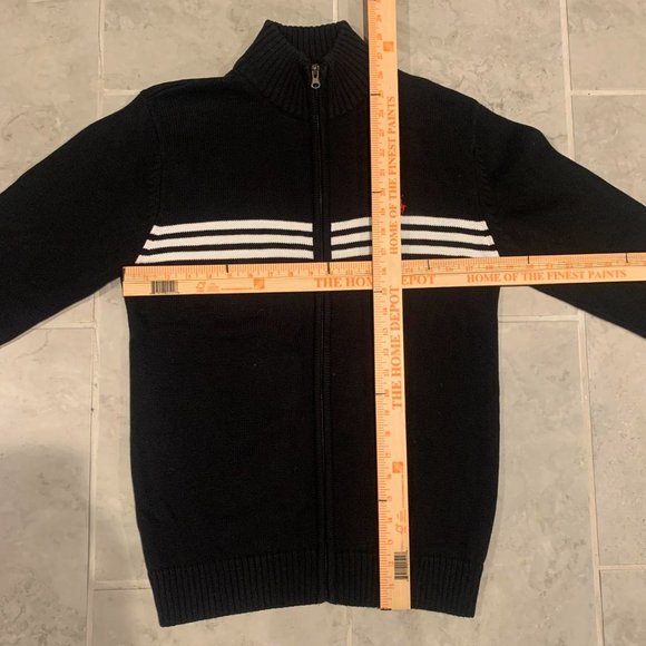 Vintage Y2k Polo Ralph Lauren Striped Zip Up Sweatshirt - Picture 3 of 4